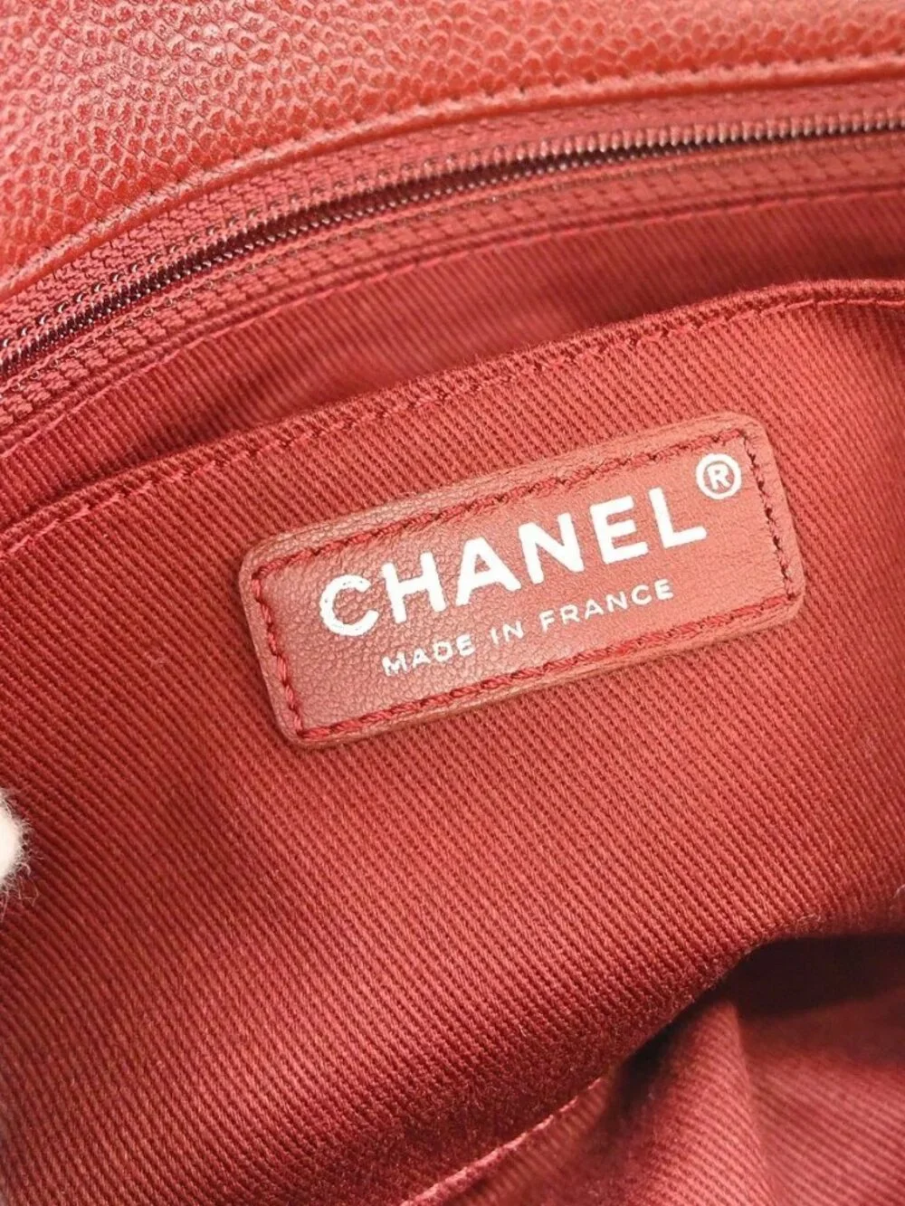 Chanel Red Calfskin Straight Flap Shoulder Bag NQ11761